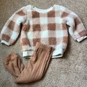 Sherpa/ribbed set